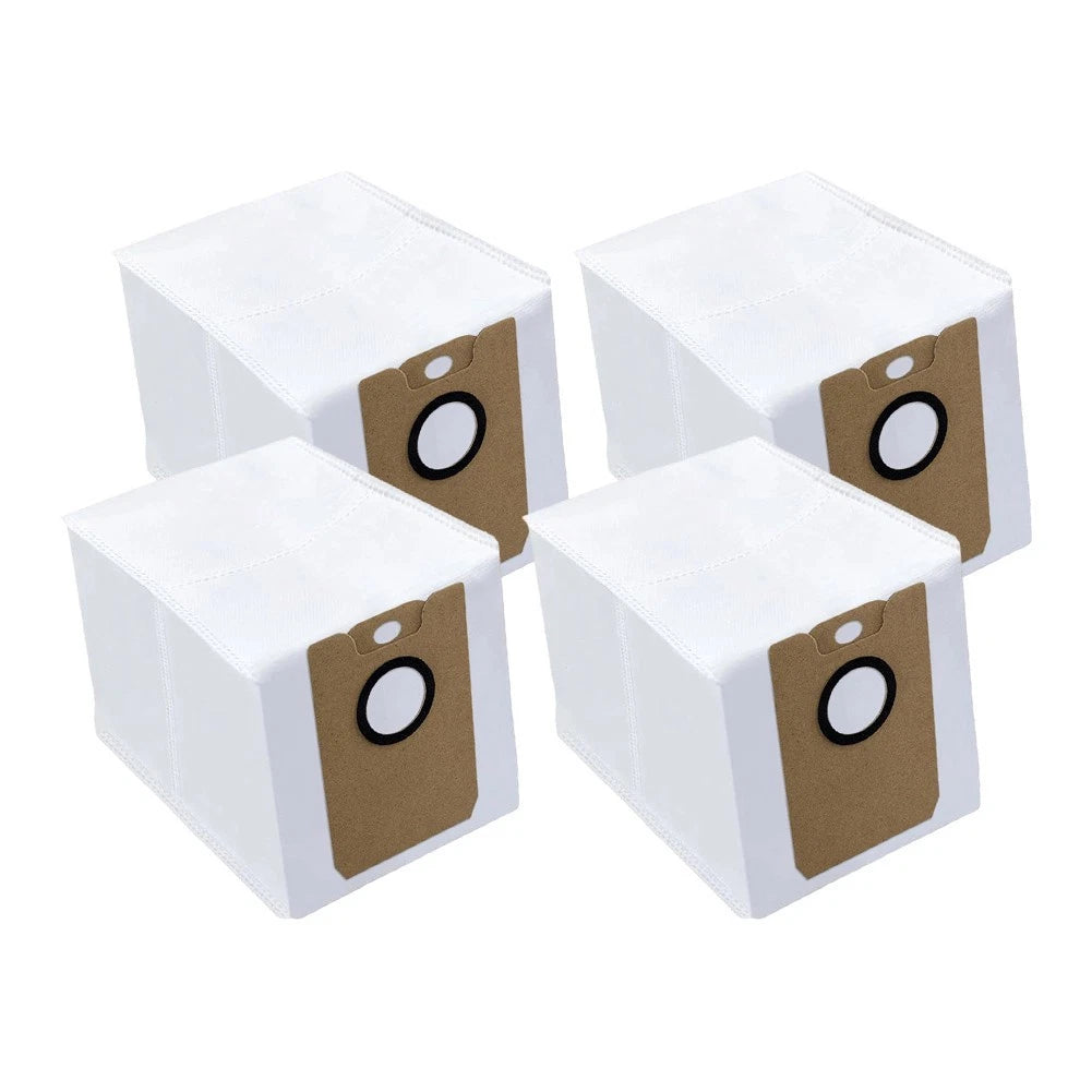 Set of 4 White Non Woven Dust Bags for Cecotec Conga 8290 Immortal