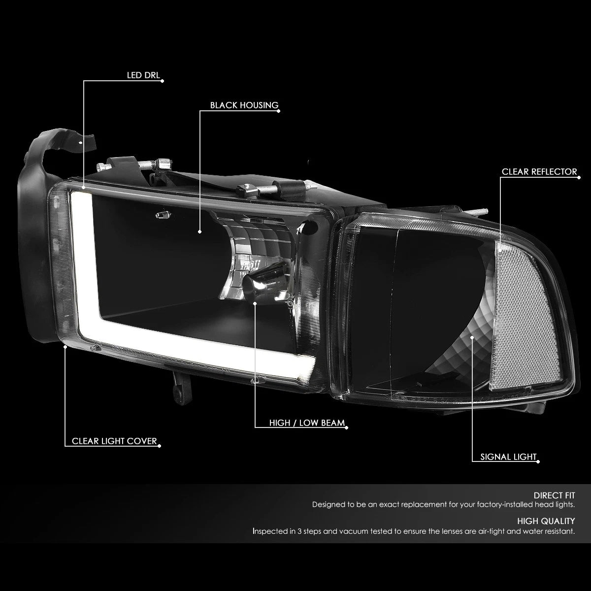 LED Corner Headlight for RAM 1500 2500 3500 (1994–2002)