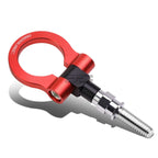 Set of 2 Tow Hook Rings for Honda Fit (2009–2013) M18 X 2.5 T-6061 Aluminum Red