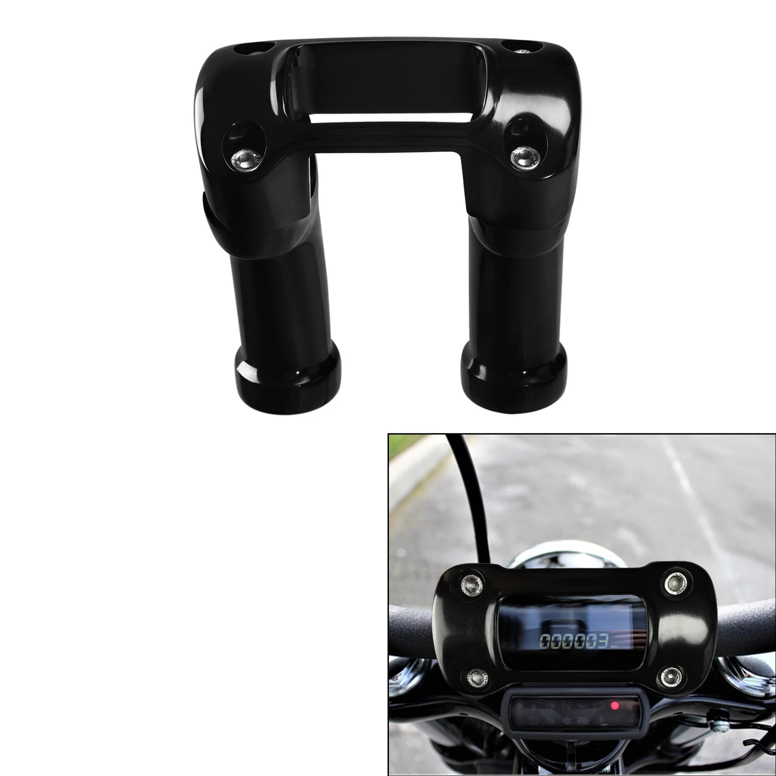 4" Handlebar Riser 1" Top Clamp for Harley Softail FXBB FXBR (2018–2024)