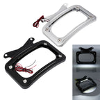 Curved License Plate Frame LED Light for Harley Road King (2017–2023)