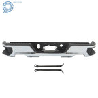 Chrome Step Rear Bumper Assembly for Chevy Silverado GMC Sierra 1500 (2019–2023)