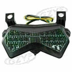 LED Tail Light Brake Turn Signal Lamp for Kawasaki Ninja ZX6R (2003–2004) Smoke