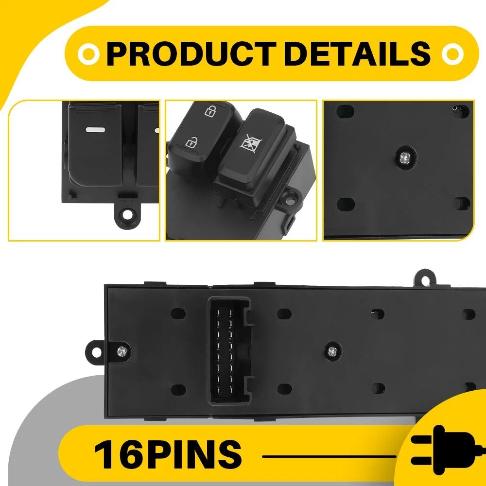 Front Left Master Window Control Switch for Kia Optima (2011–2013)