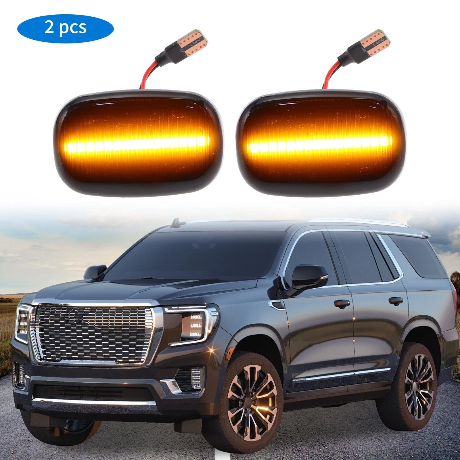 2X LED Side Fender Marker Light for Toyota Fielder (2000–2006)