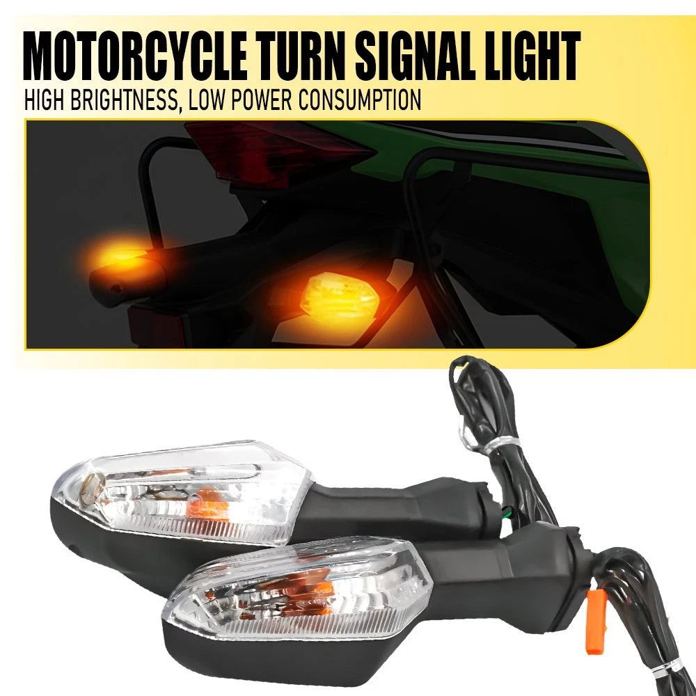 Set of 2 Rear Turn Signal Lights for Kawasaki Ninja 300 650 1000 ER-6F EV