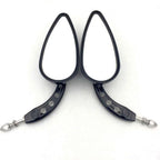 Black Skull Side Mirrors for Harley Classic Deluxe Breakout Night Road (2014–2023)