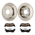 Rear Solid Rotors and Ceramic Pads Kit for Ford Explorer (2006–2010)