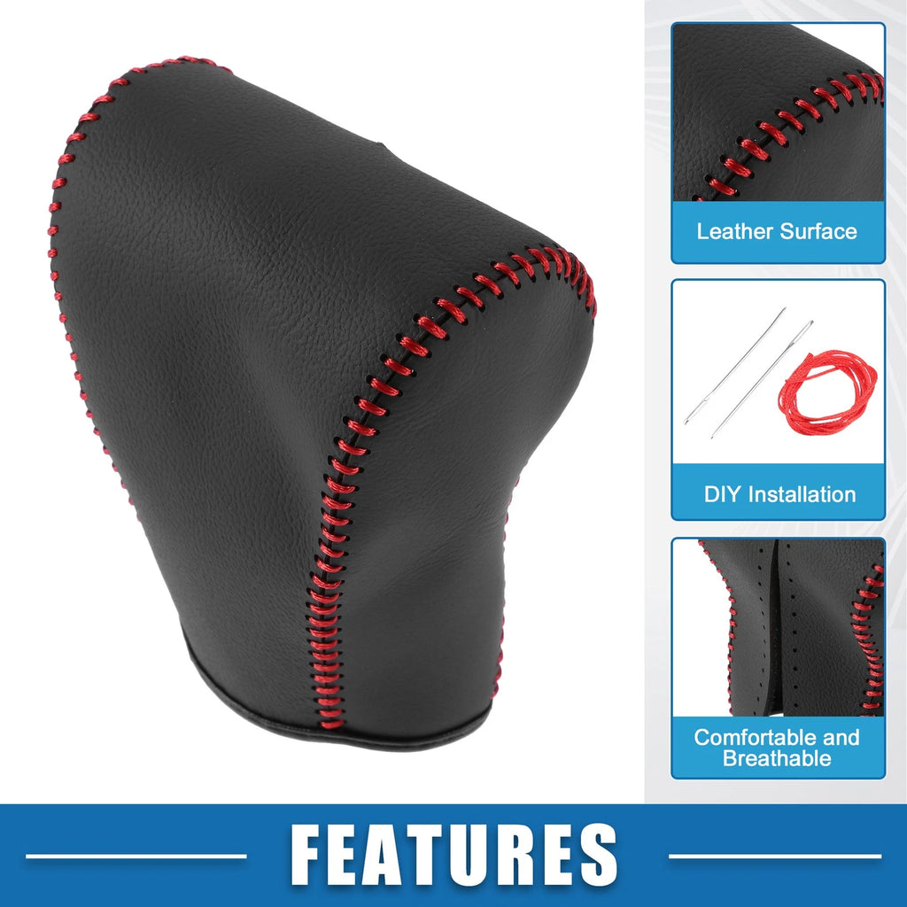 Gear Shifting Knob Cover for Hyundai Tucson (2006–2013) Black Red