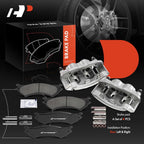 6x Rear Disc Brake Calipers & Pads for Ford E-250 (2003–2007)
