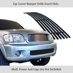 Lower Bumper Grille Insert for Toyota Sequoia (2001-2004) Stainless Black