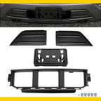 Front Bumper Grille Trim Panel & License Plate Bracket for Ford F150 (2021–2023)