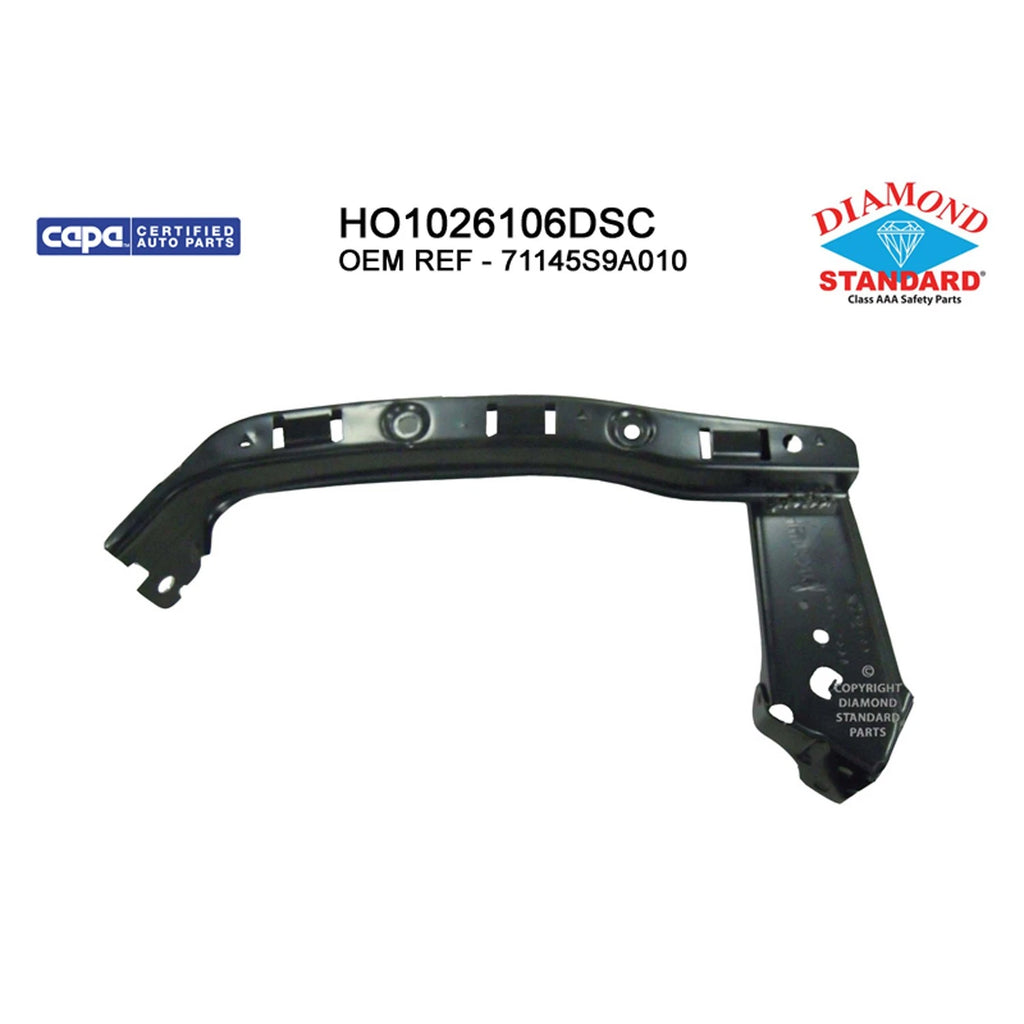 Replacement Steel Front Driver Side Outer Bumper Cover Support for Ford (1999–2007)