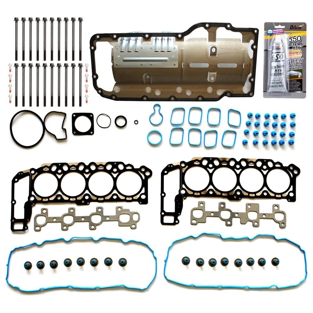 Set of 10 Head Gasket Bolts & Oil Pan Gasket for Jeep Grand Cherokee (1999–2003)