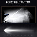 Square LED 82W Work-Light Bar for ATV SUV Driving Lamp