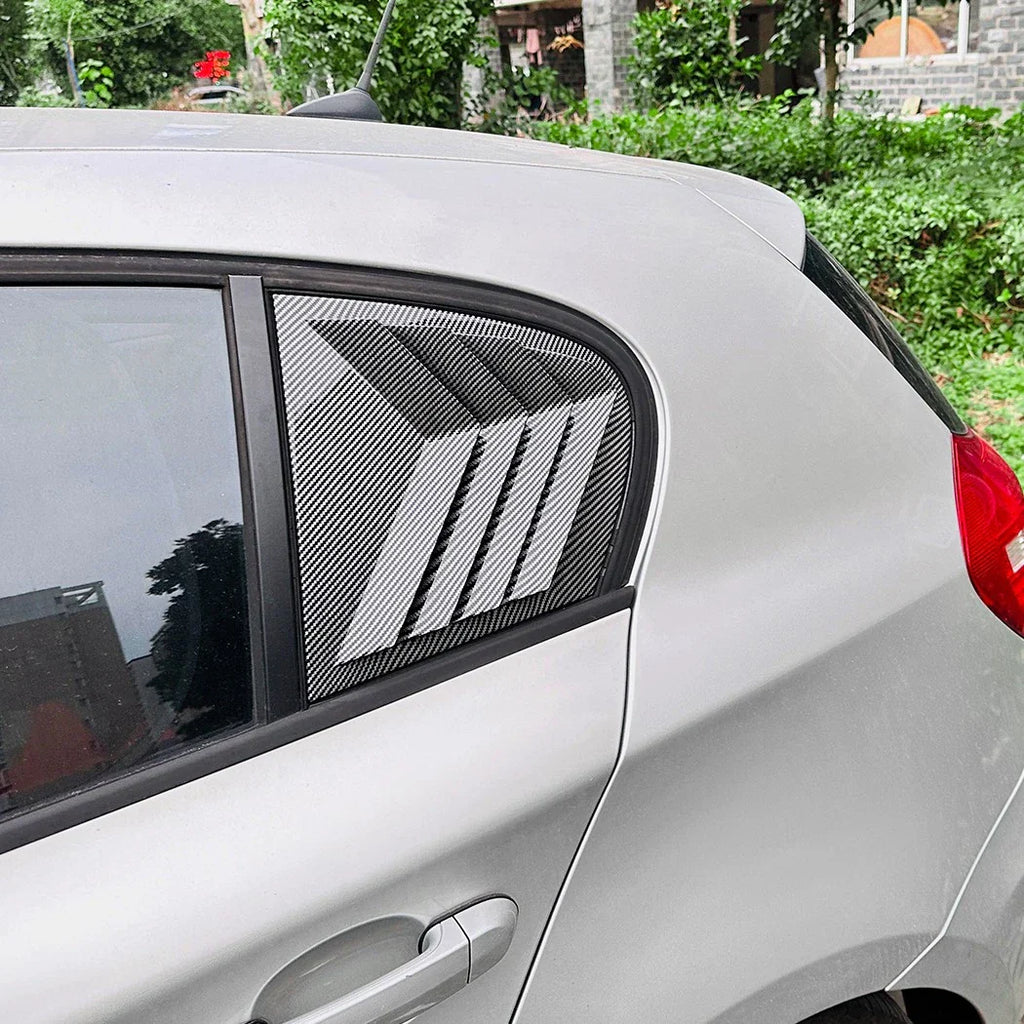 Carbon Look Rear Window Scoop Shutter Vent Covers for BMW 1Series (2005–2011)