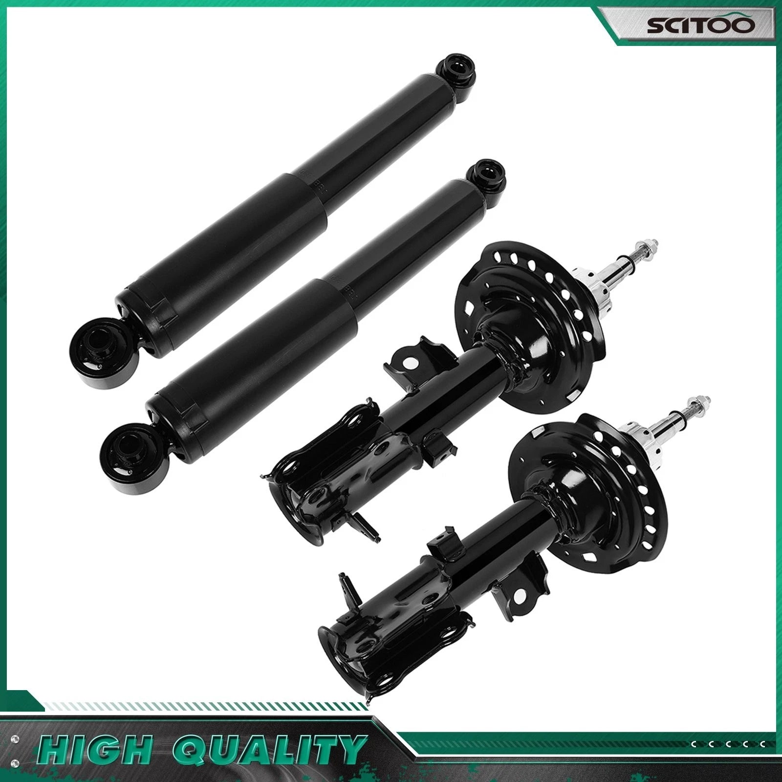 Front Rear Shocks Struts Absorber for Hyundai Accent (2012–2017)