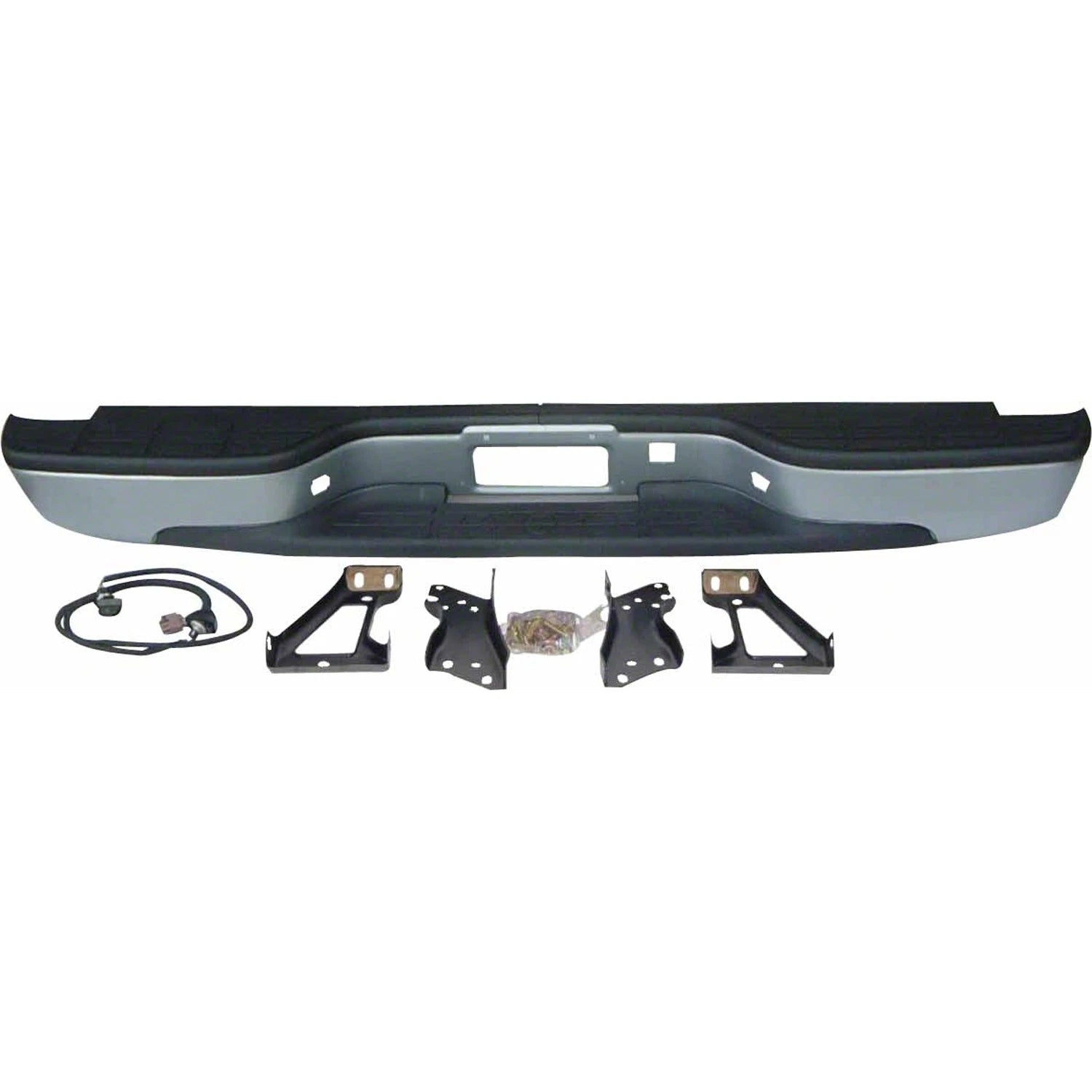Replacement Silver Step Bumper Assembly (See compatibility Chart)