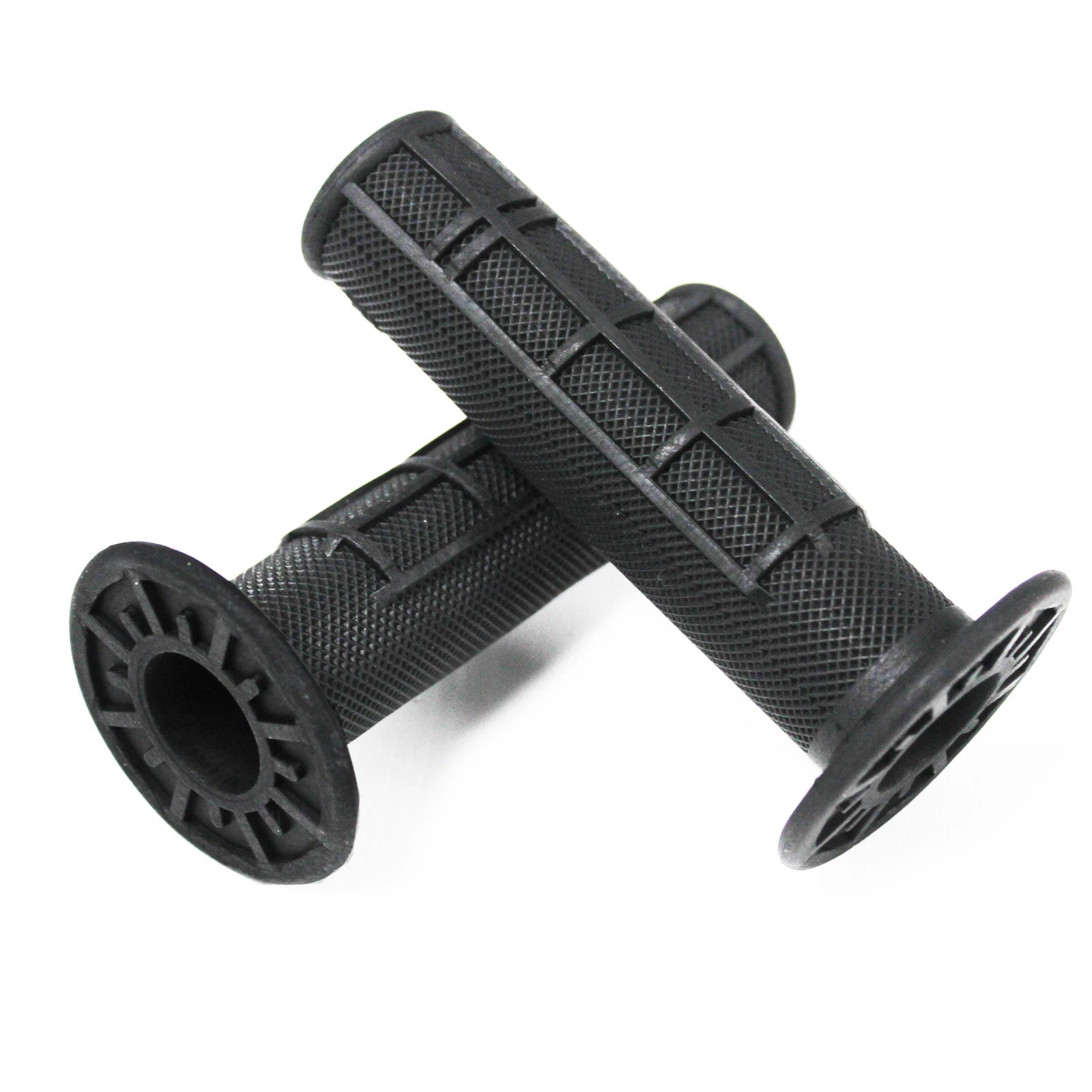 Set of 2 Black Rubber Hand Grips for Yamaha ATV Grizzly Raptor (90–700)