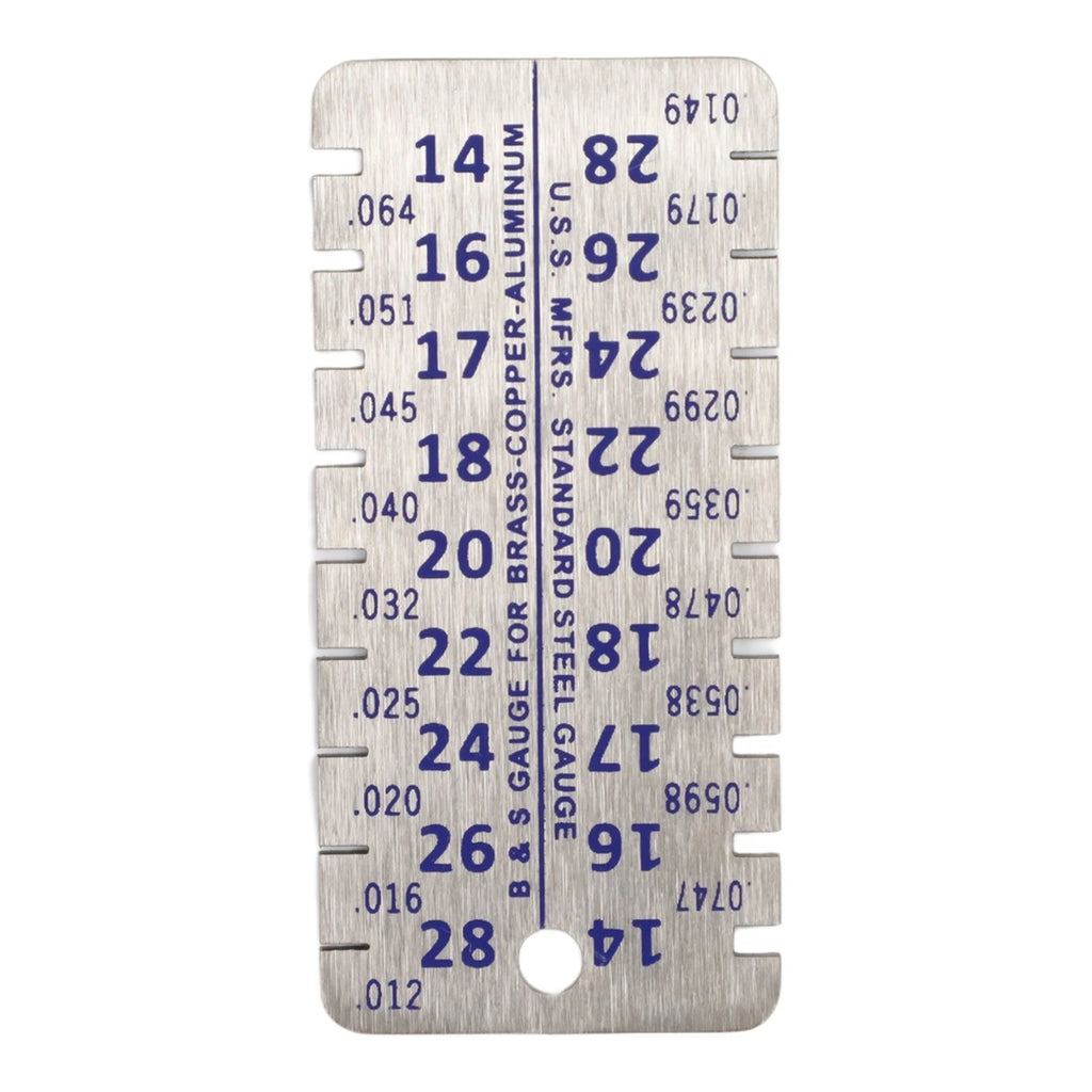 Stainless Steel Thickness Gauge with Clear Graduations for Accurate Measuring