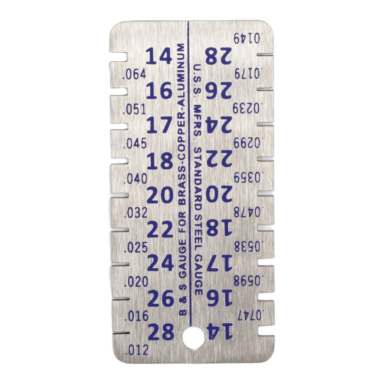 Stainless Steel Thickness Gauge with Clear Graduations for Accurate Measuring