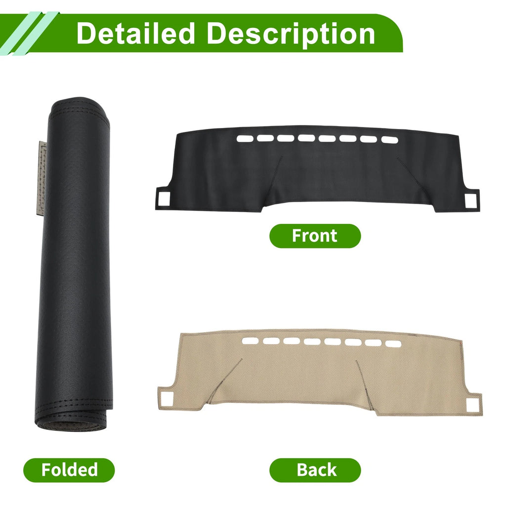 Dashboard Cover for Toyota Prius C (2012–2019) Dash Mat Carpet Black