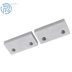 Set of 2 Machinable Soft Clamps for 6" Mill Vise (6In×3In×1In) Aluminum