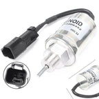 12V Fuel Shut Off Solenoid for Perkins 403C-11, 403C-15, 404C-22, 404C-22T