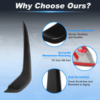 1 Pair Rear Door Window D Pillar Trim Cover for Mazda CX50 (2023–2026) Black