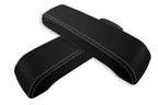 Leather Console Lid Pull Over Cover for Infiniti FX35 (2003–2005) Beige Stitch