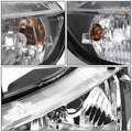 Pair of Black Housing Clear Side Headlights for Honda Civic FD/FA (2006–2011)