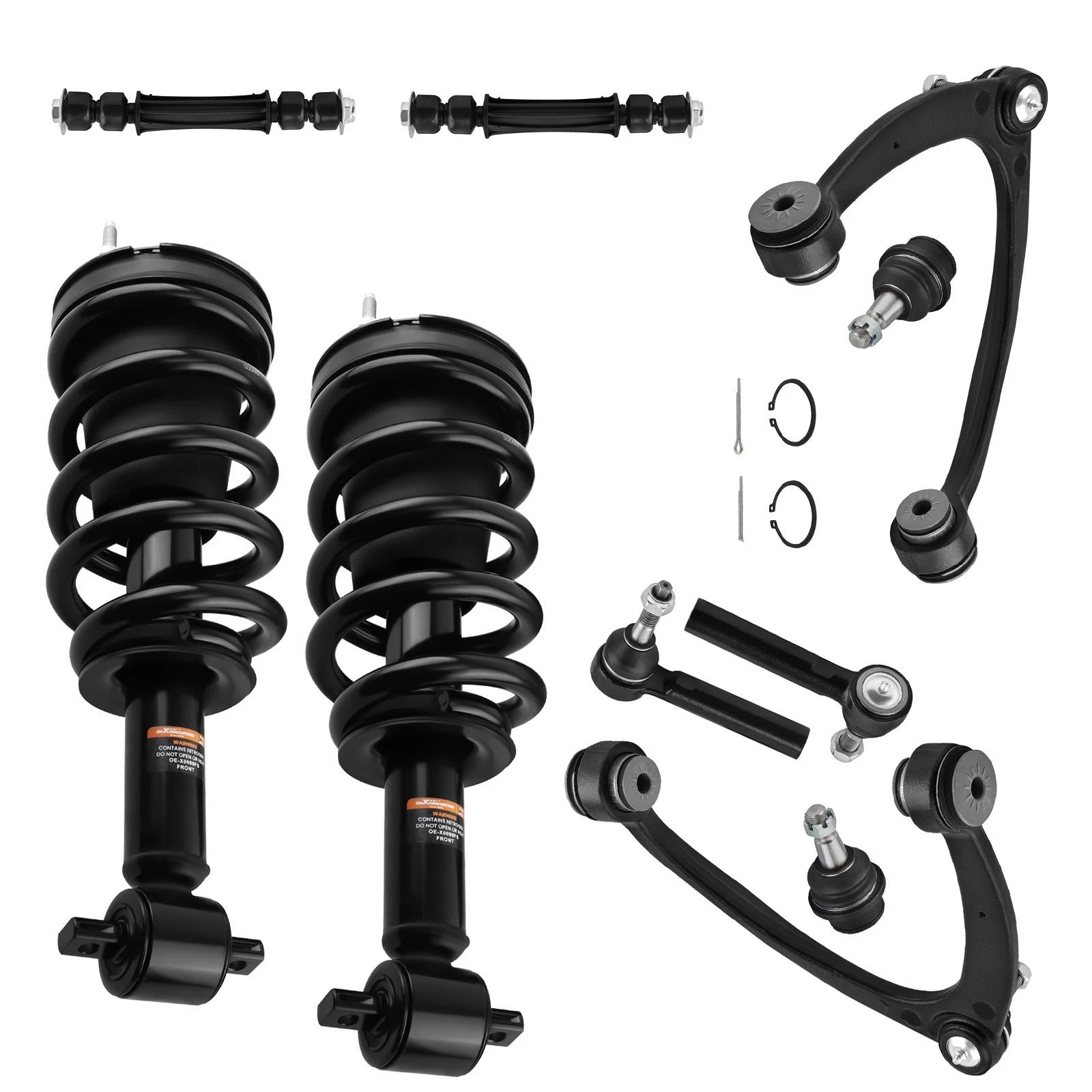 10x Front Struts w/Spring Control Arms Kit for Chevrolet Tahoe (2007–2014)