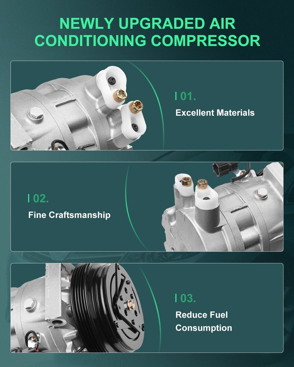 A/C Compressor w/Clutch for Infiniti FX35 (2003–2008)