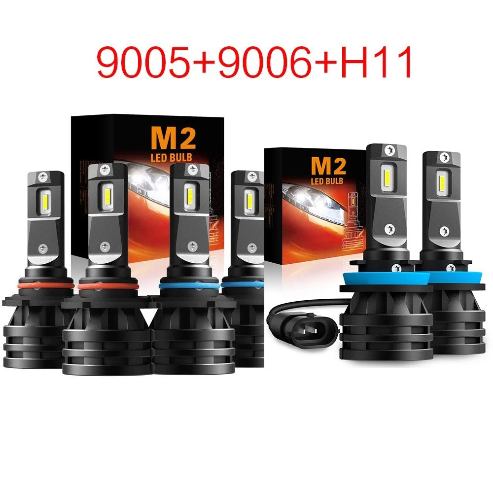 AUXITO 9005 9006 H11 LED Headlight Kit for Hi/Low Beam Fog Light (120W, 6000K)