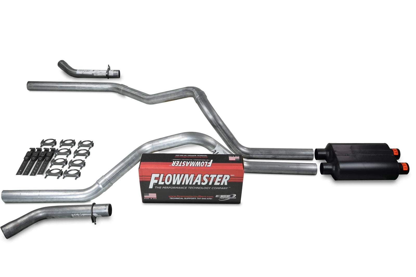 Dual Inlet Exhaust Kit for GM 2500 (2000–2006) - Flowmaster Super 44