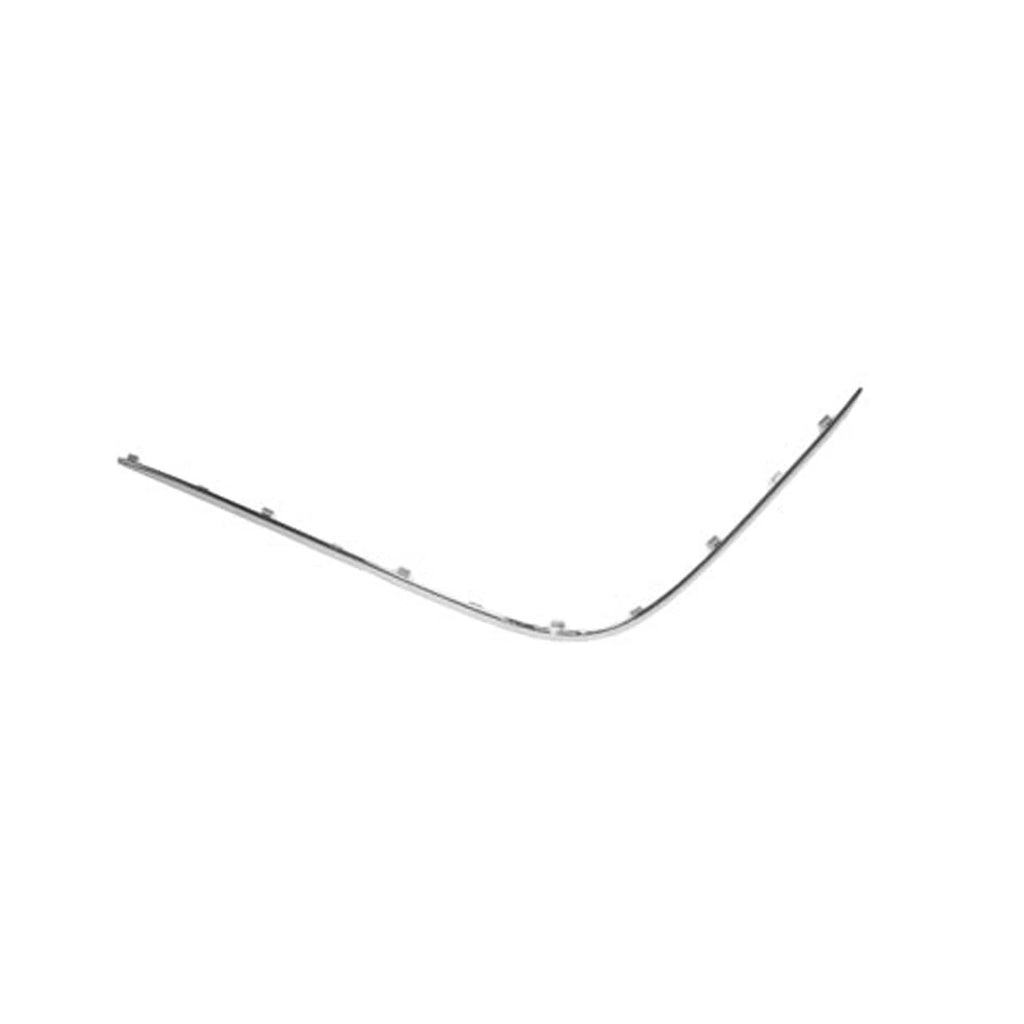 Replacement Chrome Plastic Passenger Side Front Bumper Cover Molding for Ford
