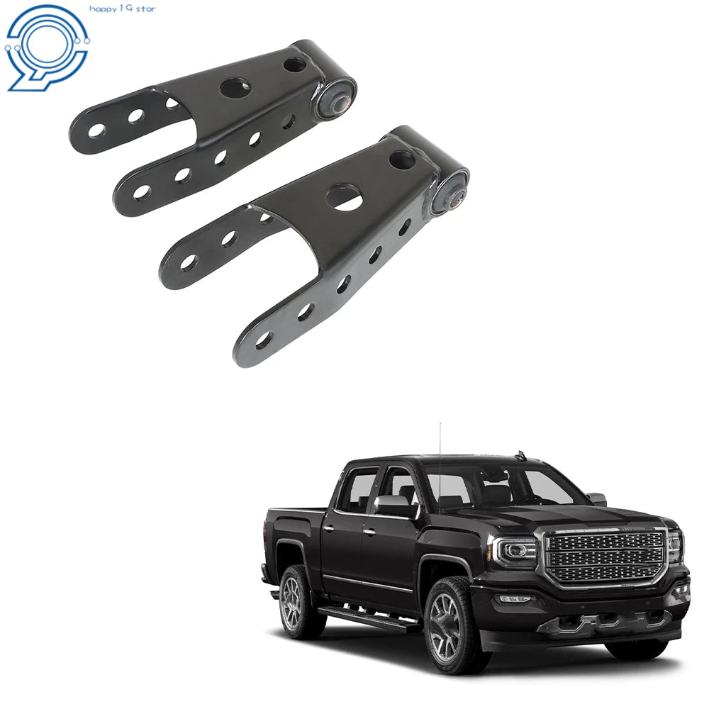 2" Drop Rear Lowering Shackle Kit for Chevy Silverado GMC (1988–2018)