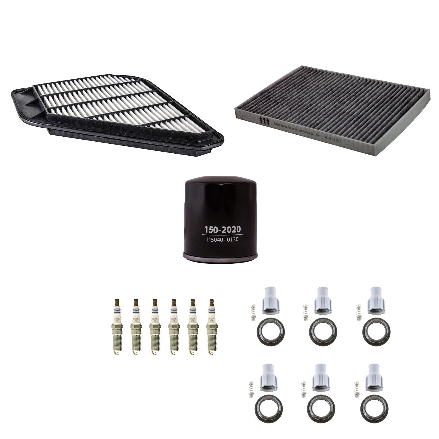 Tune Up Kit with 6 NGK Spark Plugs & Boots for Acadia Enclave Outlook (2007–2017)