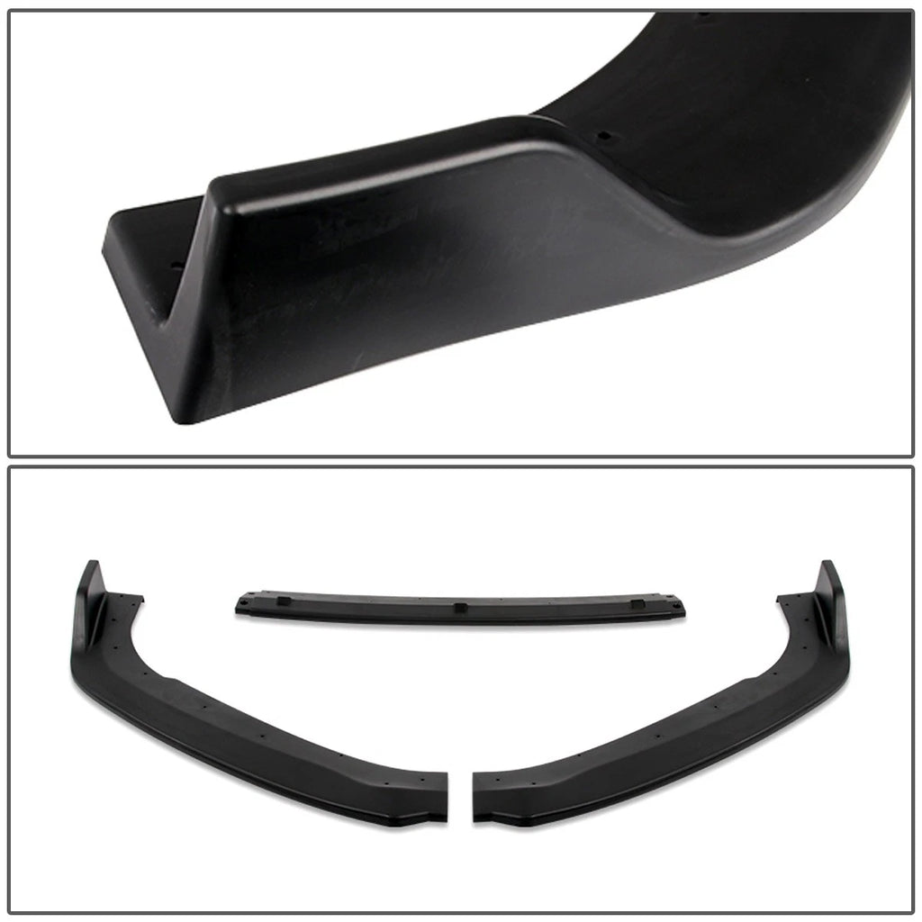 3Pcs Front Bumper Lip Splitter for Honda Accord (2018–2020) Matte Black
