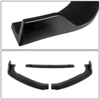 3Pcs Front Bumper Lip Splitter for Honda Accord (2018–2020) Matte Black