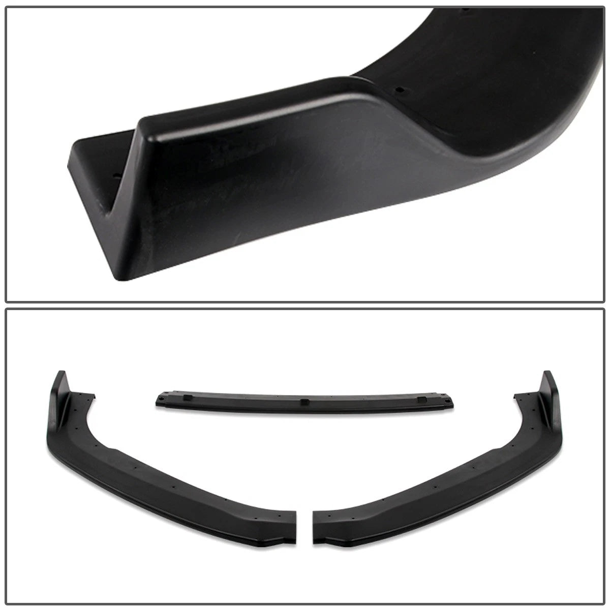 3Pcs Front Bumper Lip Splitter for Honda Accord (2018–2020) Matte Black
