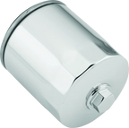 Twin Power Chrome Magnetic Oil Filter with Nut for Harley-Davidson (1999–2023)