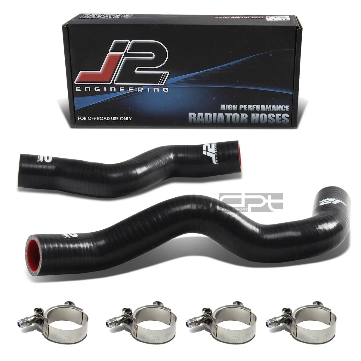 Set of 2 Radiator Hoses for Nissan Sentra B15 (2000–2006) 6mm 4-Ply Nylon