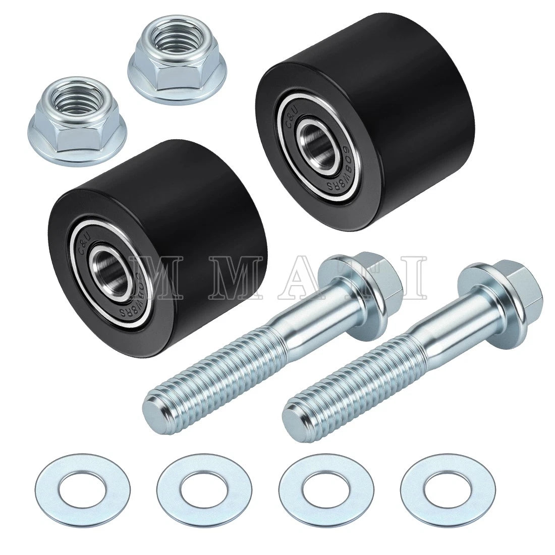 Set of 2 Upper Lower Chain Rollers for Honda XR250L XR250R XR650R (1991–2007)