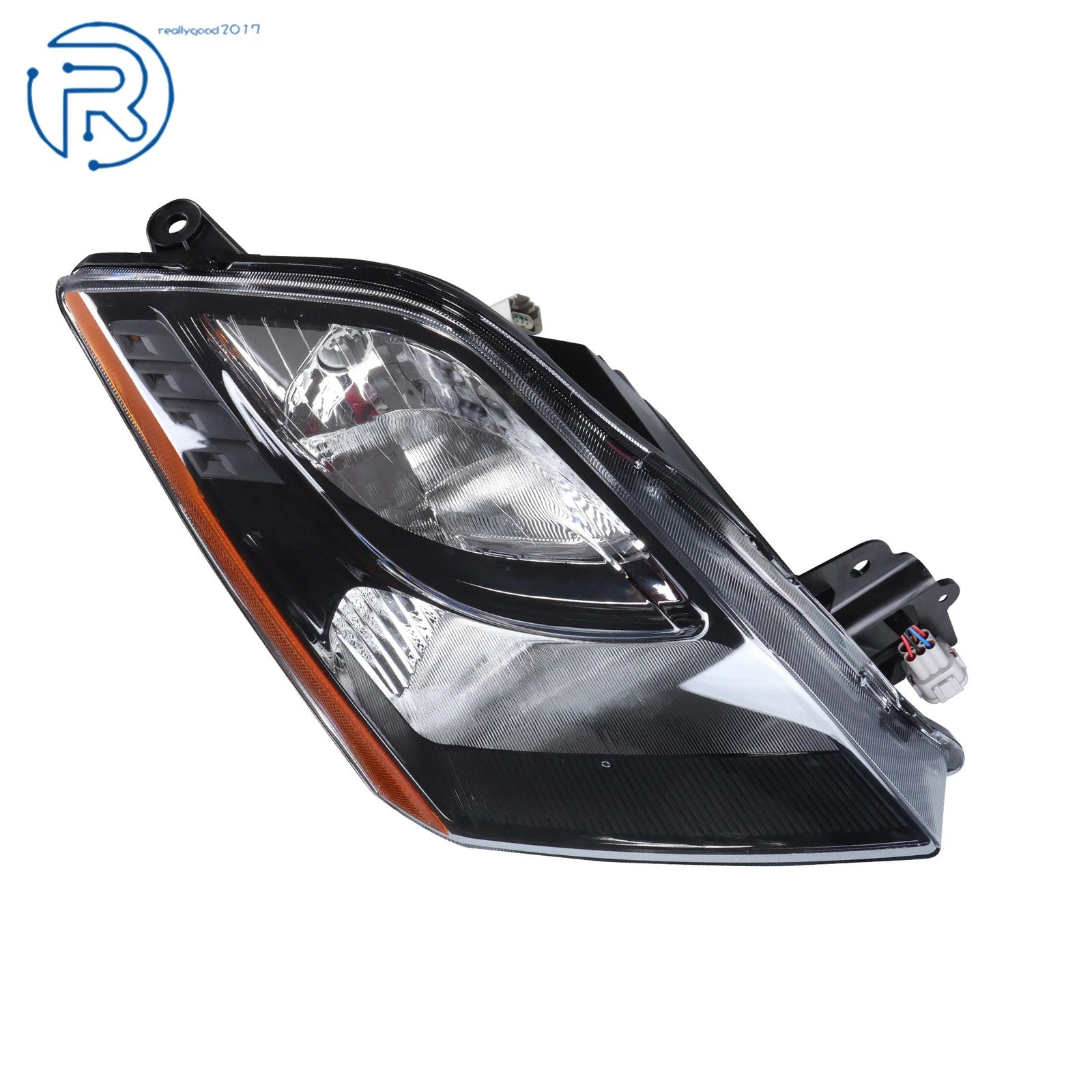 Headlight for Nissan Sentra (2010-2012) Halogen Clear Black Housing