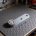 Sagging Support Wheel for Wooden Door (Galvanized Steel, Rubber)