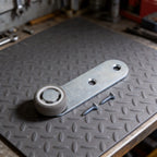 Sagging Support Wheel for Wooden Door (Galvanized Steel, Rubber)
