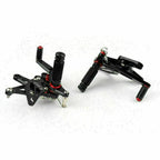 Rearset Foot Pegs for Kawasaki ZX6R (2007–2008) Black