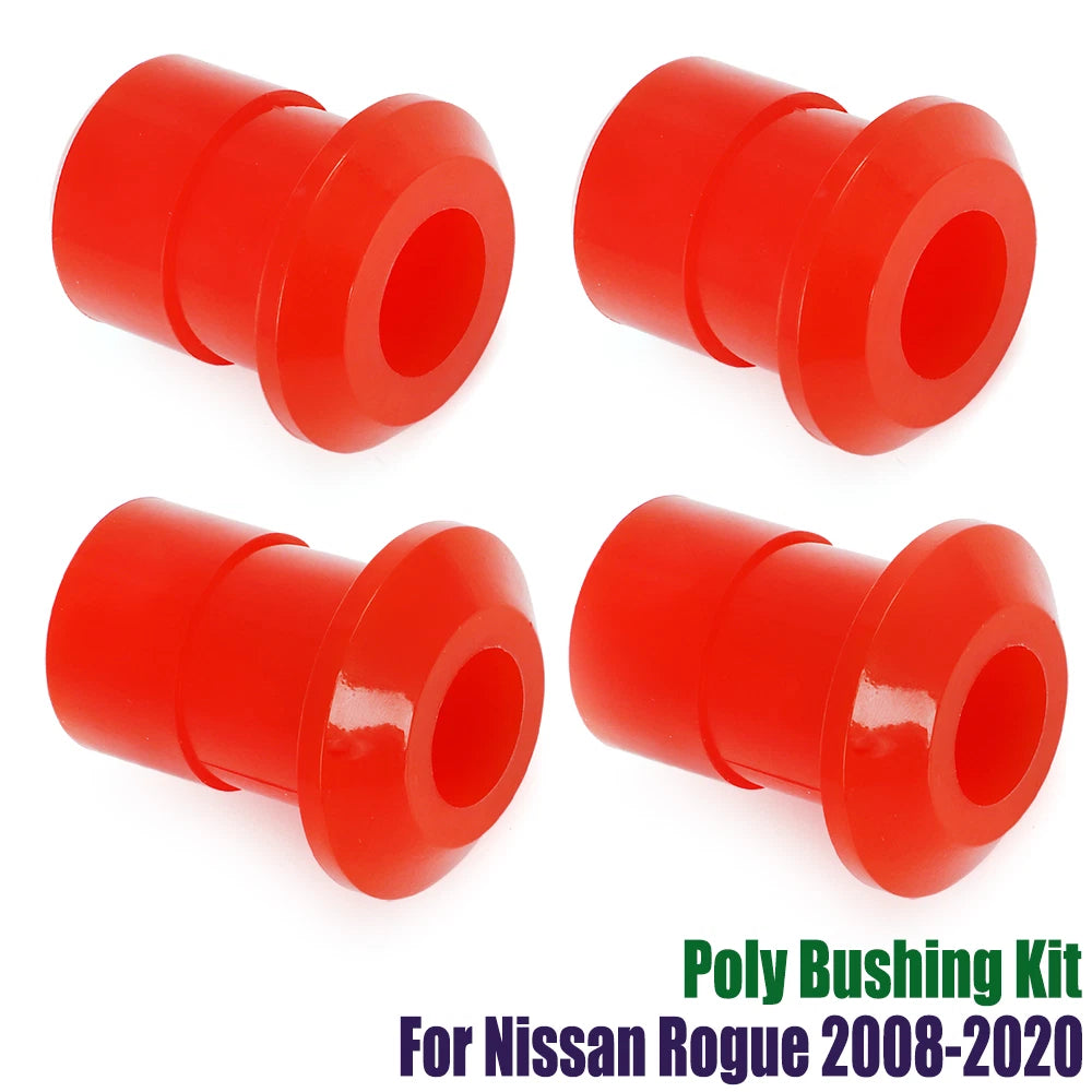 4X Front Subframe Poly Bushing Kit for Nissan Rogue (2008–2020)