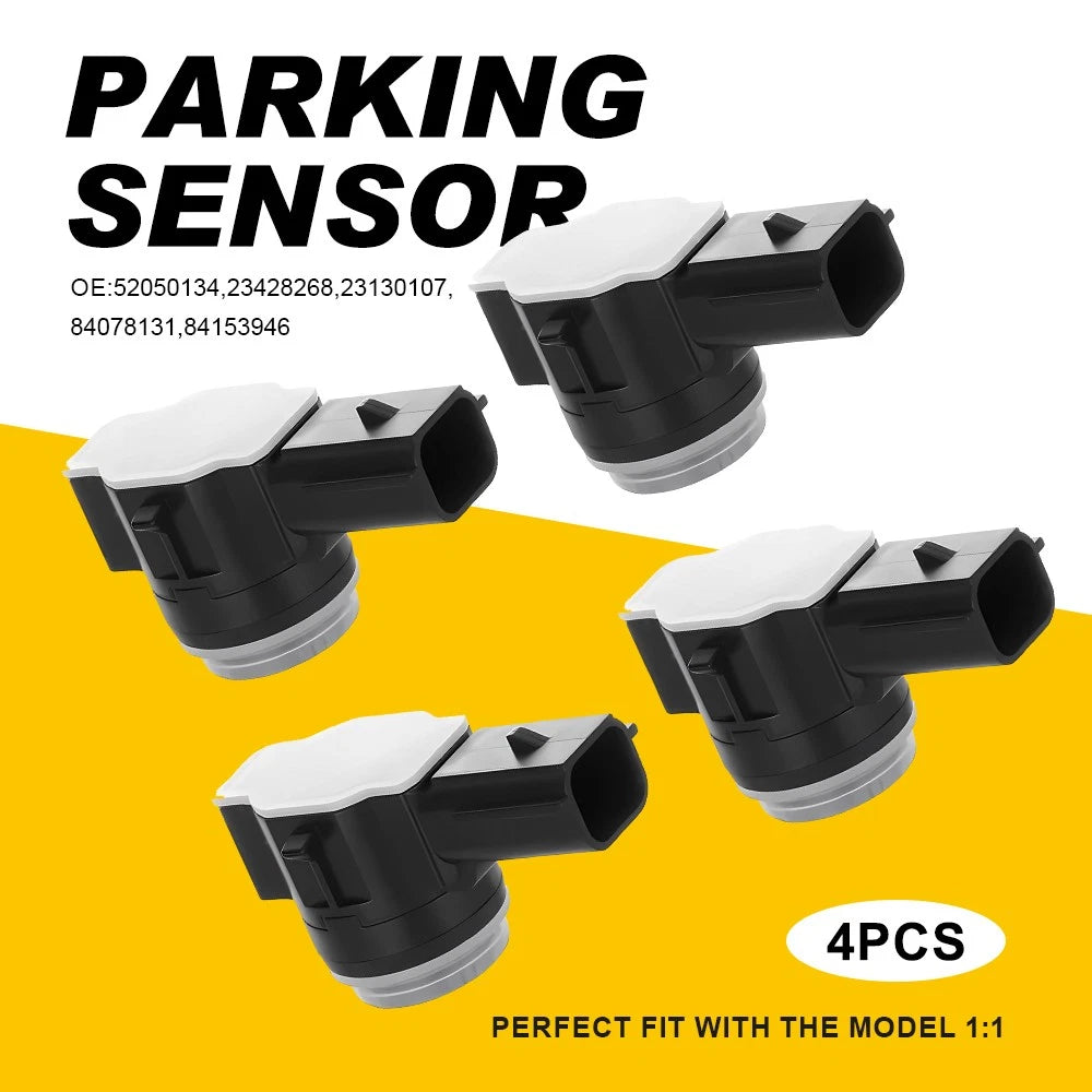 Set of 4 Parking Assist Sensors for Cadillac Chevy Silverado GMC (2014–2019)